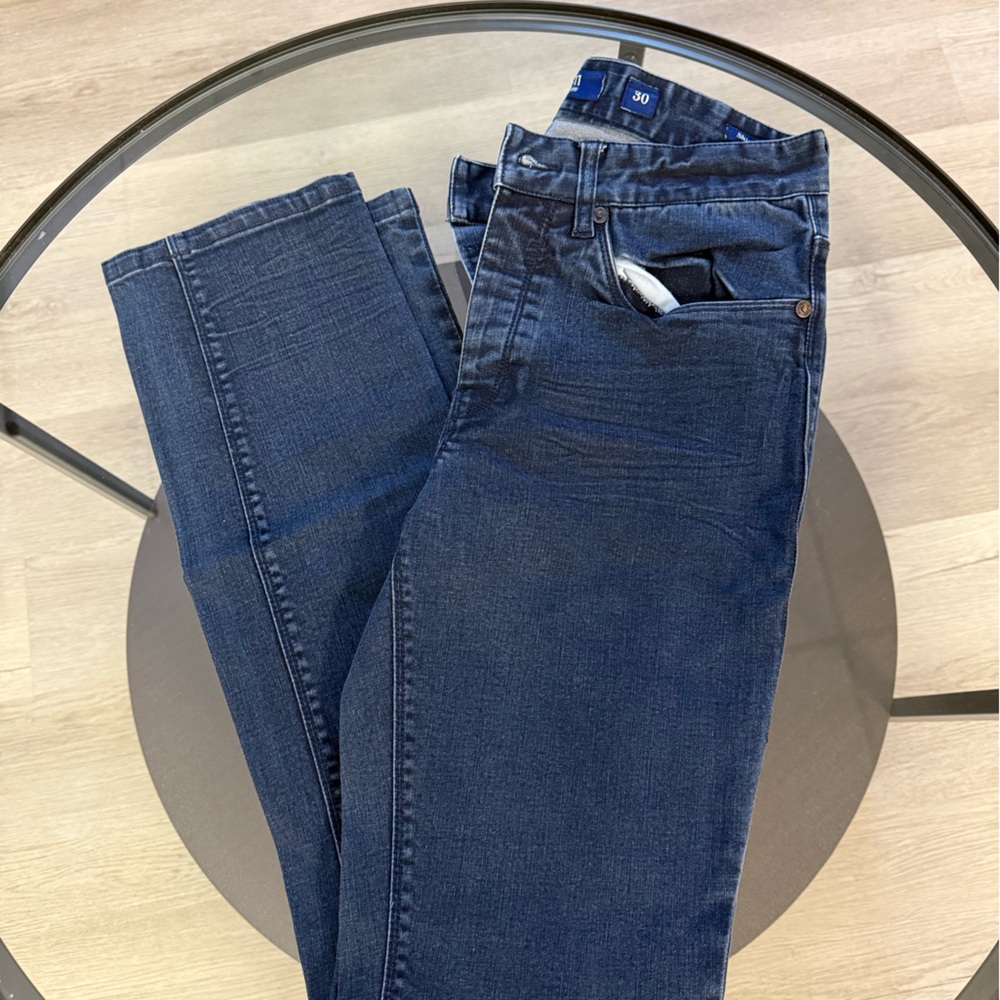 SKINN Dark Blue Bootcut Jeans for Men